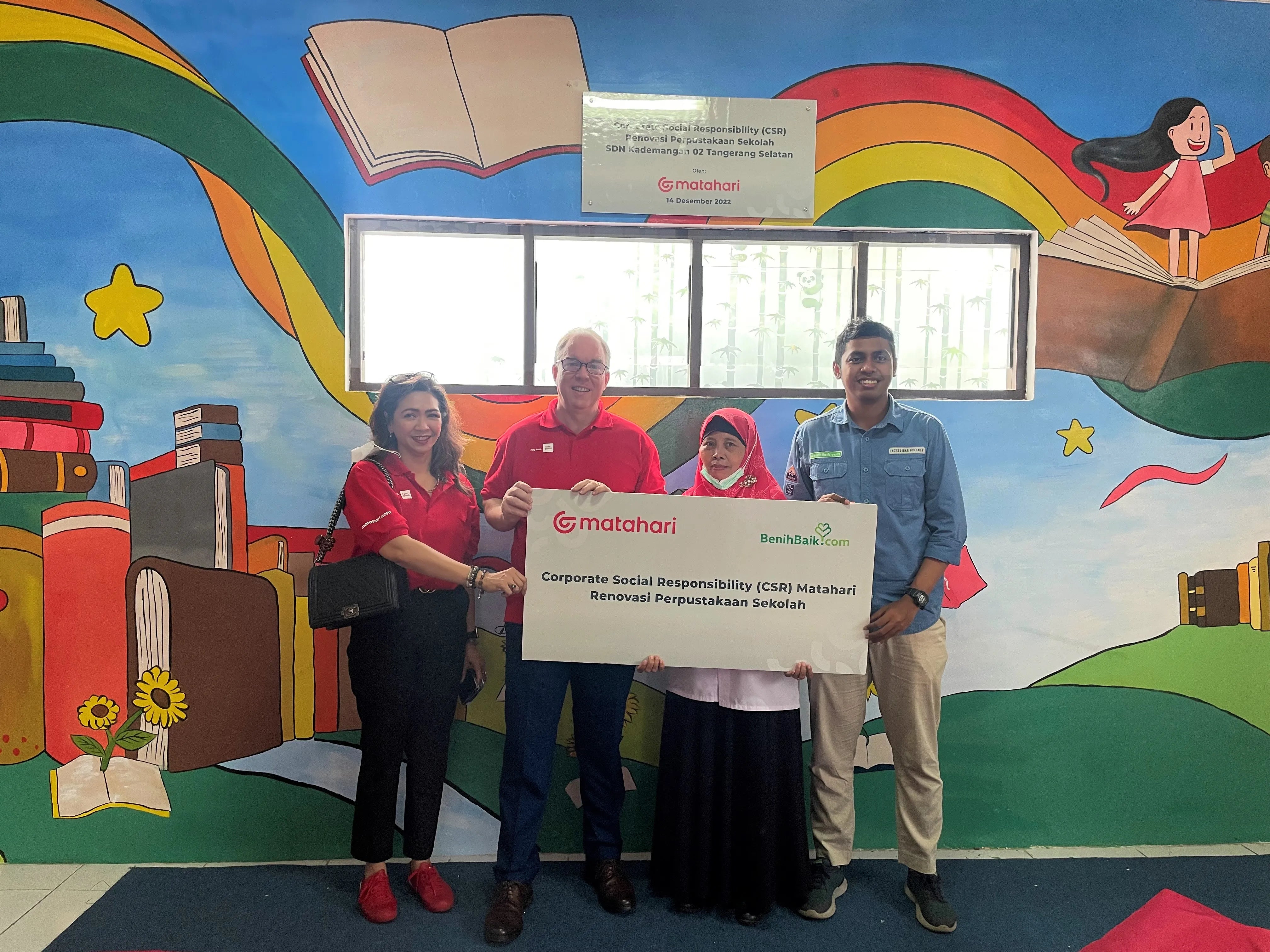 Matahari Renovasi Sepuluh Perpustakaan Sekolah di Indonesia