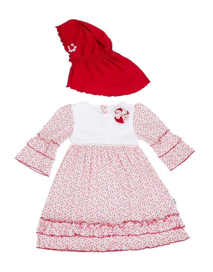 Banana Muslim Dress Floral Cherry Gamis