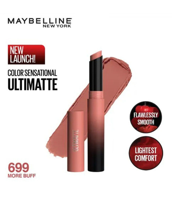 Maybelline Color Sensational Ultimatte Lipstick - 699 More Buff