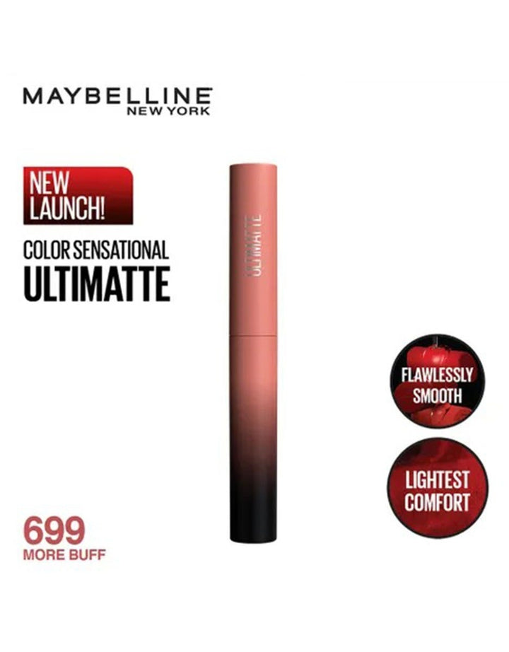 Maybelline Color Sensational Ultimatte Lipstick - 699 More Buff