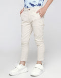 Little M Long Pants Woven Stretch Pinggang Kancing