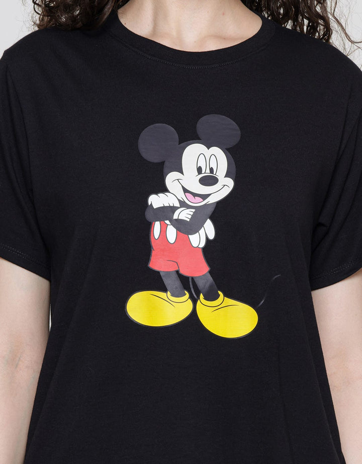 Disney Basic Print Mickey Classic Kaos Wanita