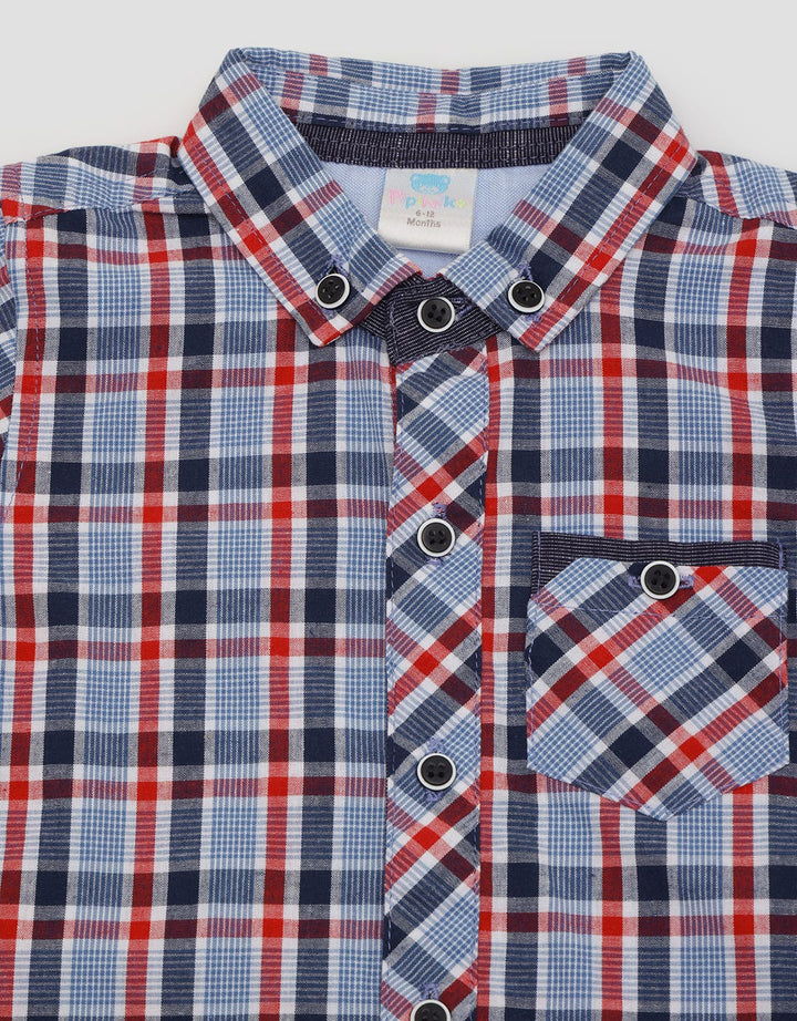 Pipiniko Short Sleeve Shirt Kotak