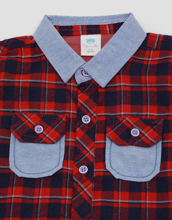 Pipiniko Short Sleeve Shirt Kotak Yd 2