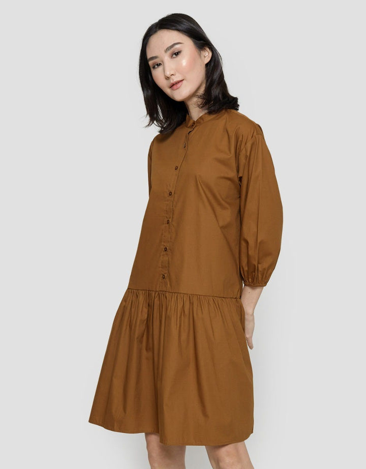 Suko Babydoll Woven Lengan 3/4 Dress