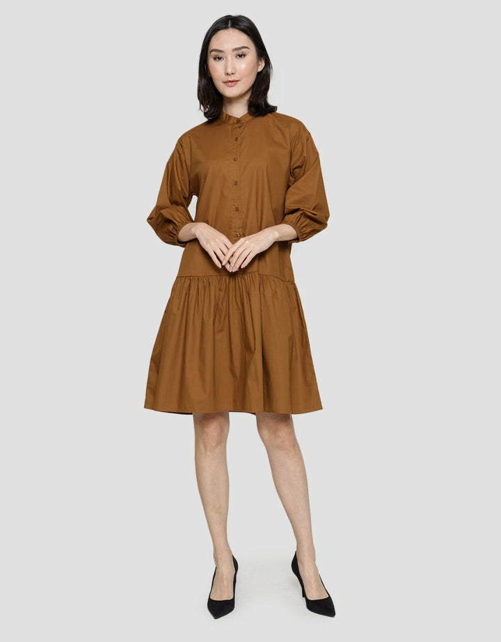 Suko Babydoll Woven Lengan 3/4 Dress