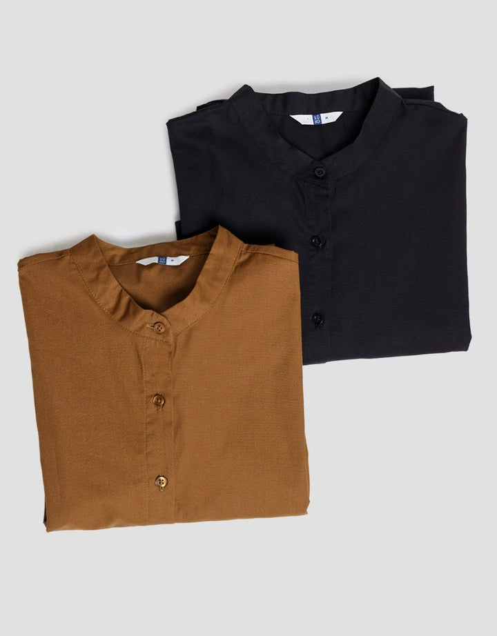 Suko Babydoll Woven Lengan 3/4 Dress