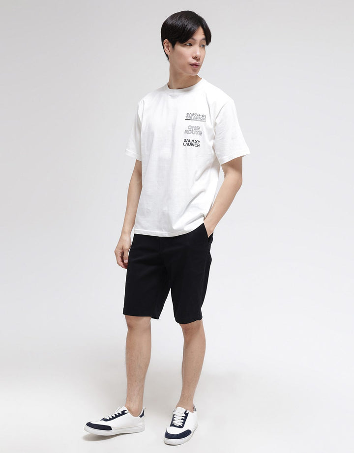 Details Short Pants Crop Zipper Twill Stretch