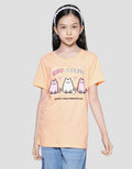 Nevada Print Three Cats Kaos Lengan Pendek Anak Perempuan