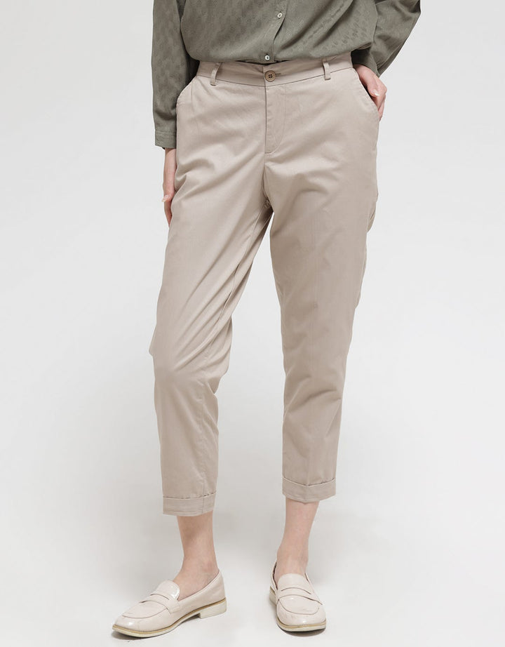 Nevada Woven Plain Look Celana Panjang Wanita