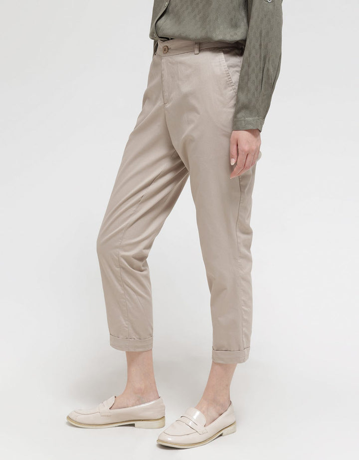 Nevada Woven Plain Look Celana Panjang Wanita