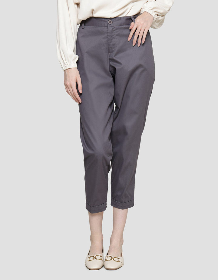 Nevada Woven Plain Look Celana Panjang Wanita