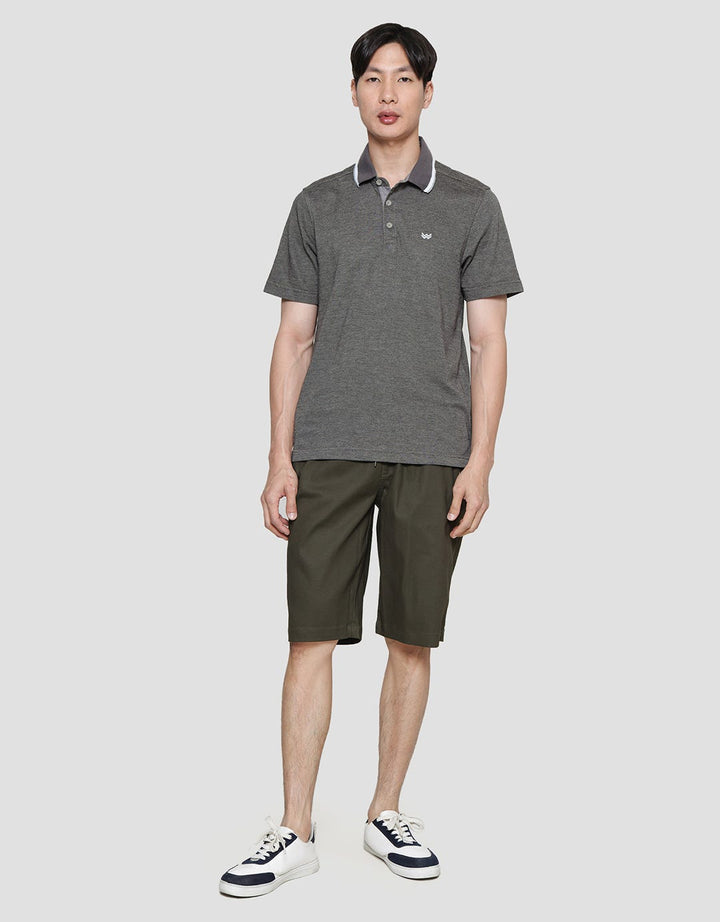 Watchout Casual Collar Stripe Men's Polo Shirt