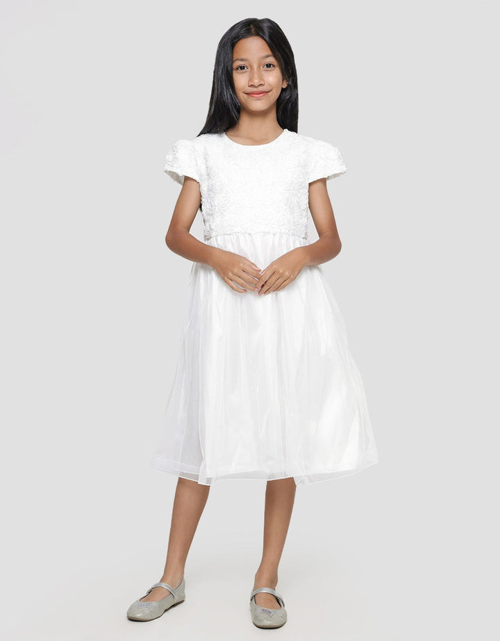 Sweet Miss Flower Bottom Tile Midi Dress Girls Application