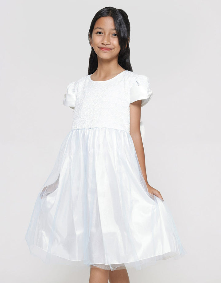 Sweet Miss Dress Brokat Pita Bawah Anak Perempuan