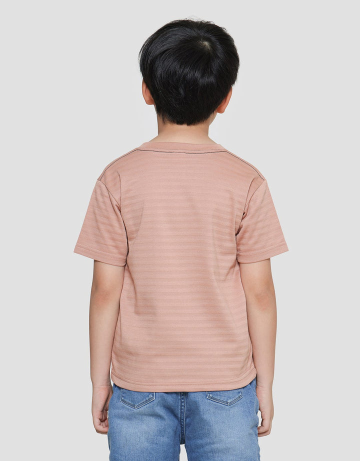 Little M Texture Boys Short Sleeve T-Shirt