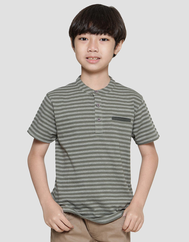 Little M Heney Texture Kaos Anak Laki-laki