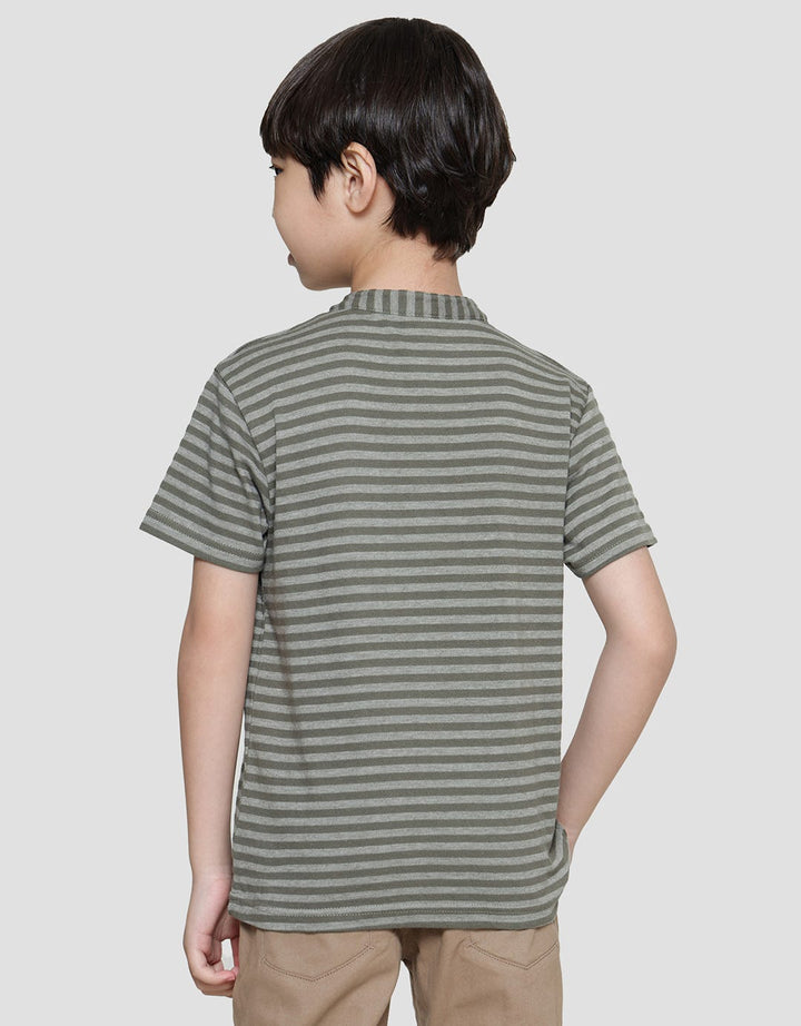 Little M Heney Texture Kaos Anak Laki-laki