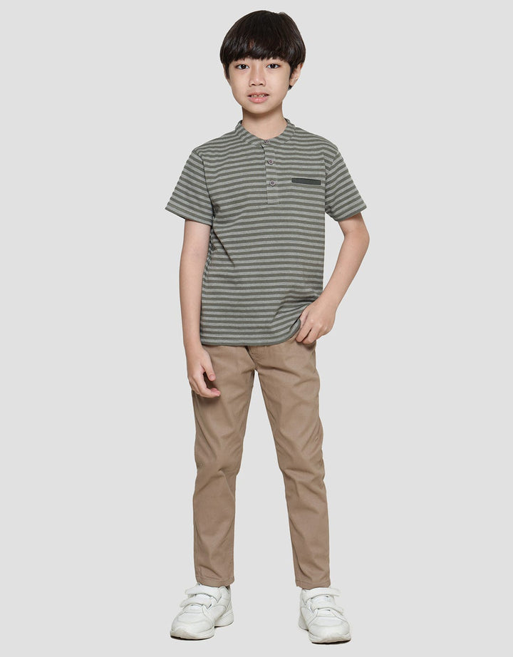 Little M Heney Texture Kaos Anak Laki-laki