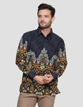 Arjuna Weda Kawung Heart Men's Batik Shirt