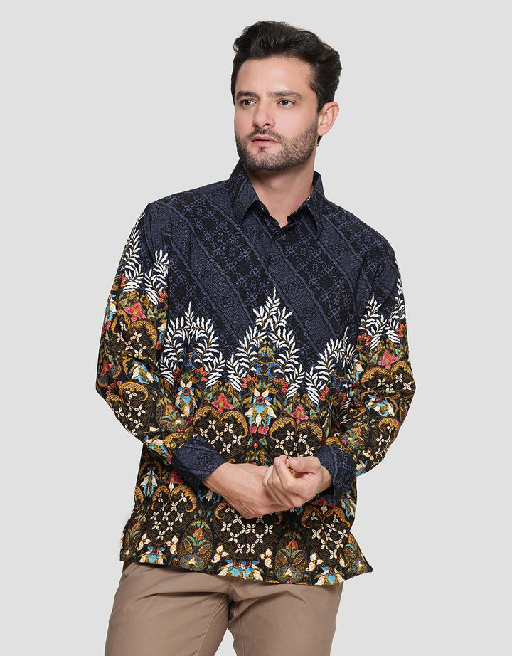 Arjuna Weda Kawung Heart Men's Batik Shirt