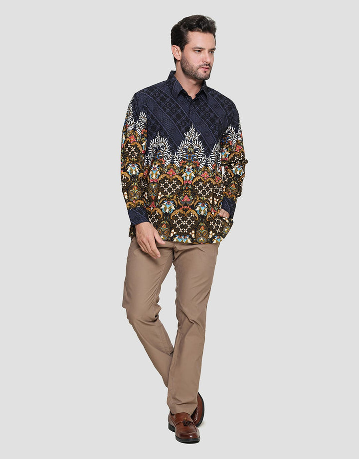 Arjuna Weda Kawung Heart Men's Batik Shirt
