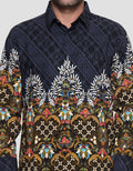 Arjuna Weda Kawung Heart Men's Batik Shirt