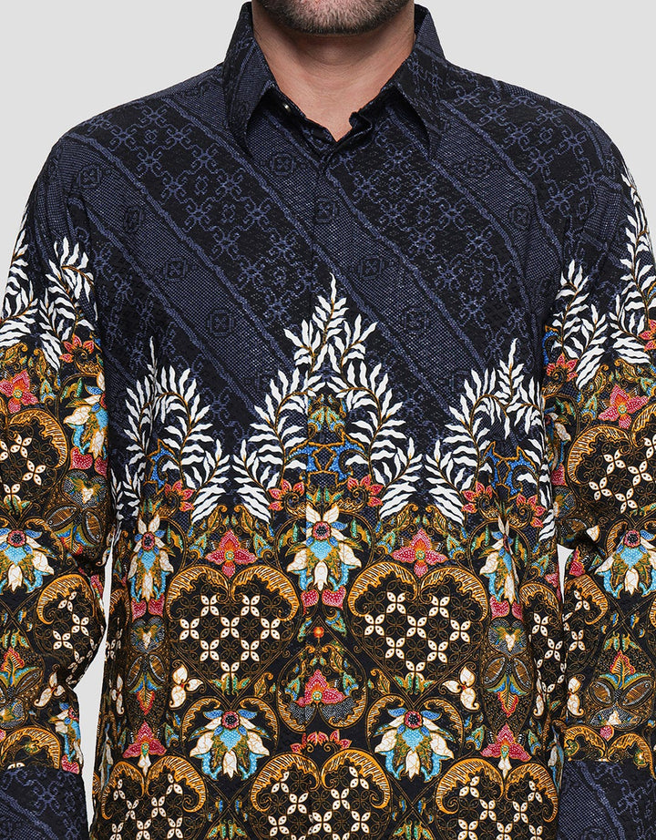 Arjuna Weda Kawung Heart Men's Batik Shirt