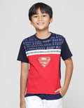 Character Boys T-shirt Print Superman Logo Center Strip