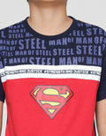 Character Boys T-shirt Print Superman Logo Center Strip