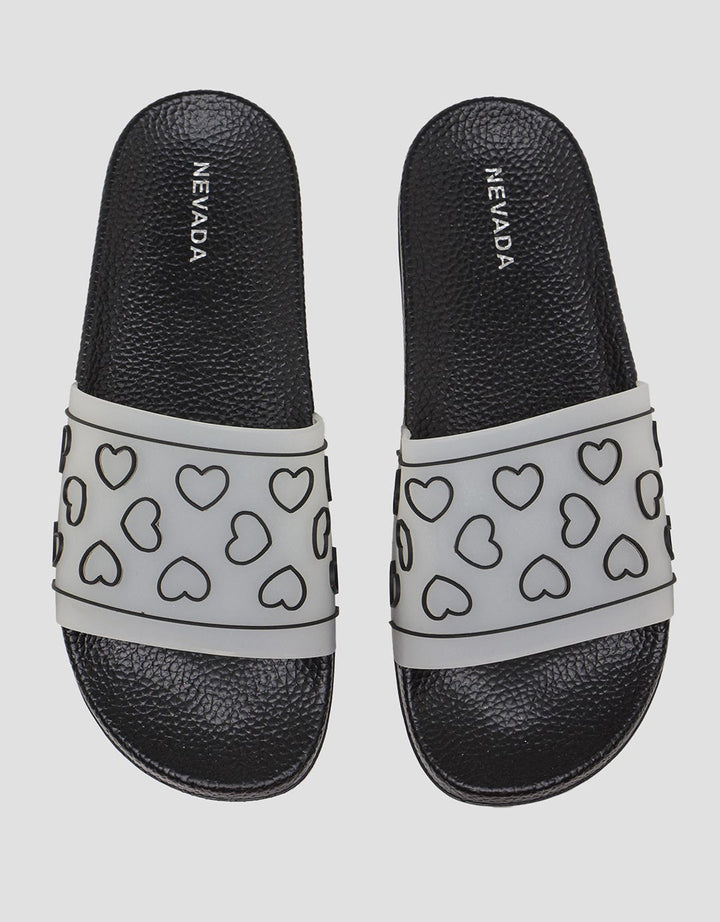 Nevada Heart Transparent Sandal Wanita