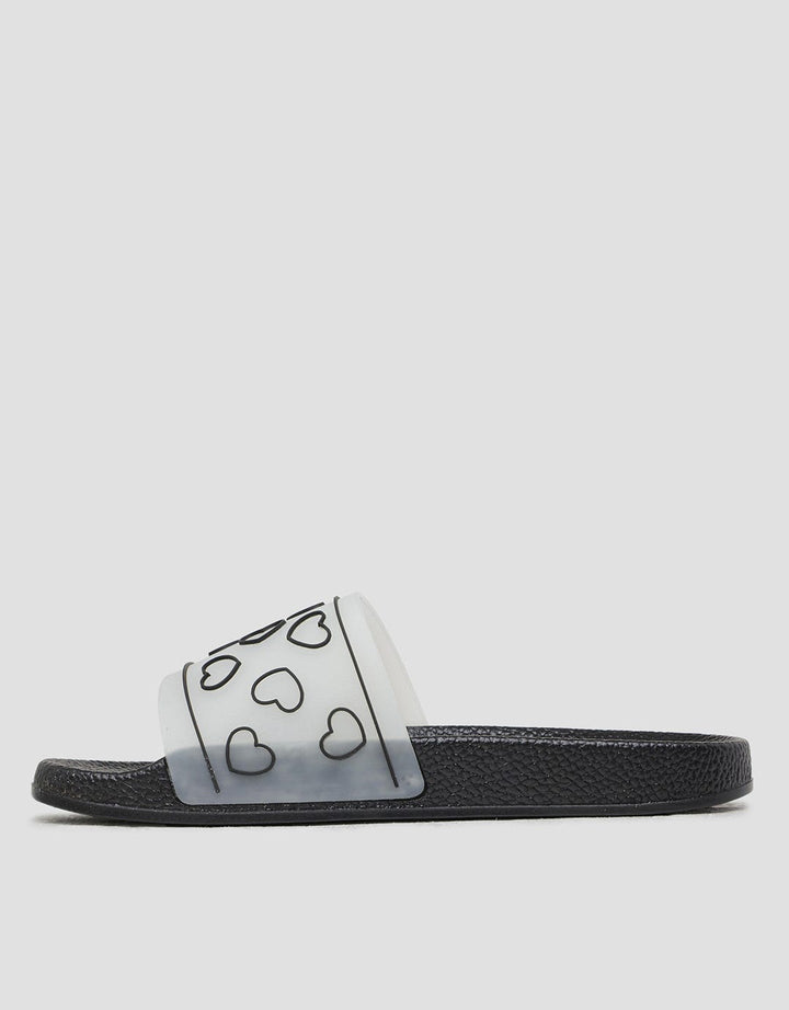 Nevada Heart Transparent Sandal Wanita