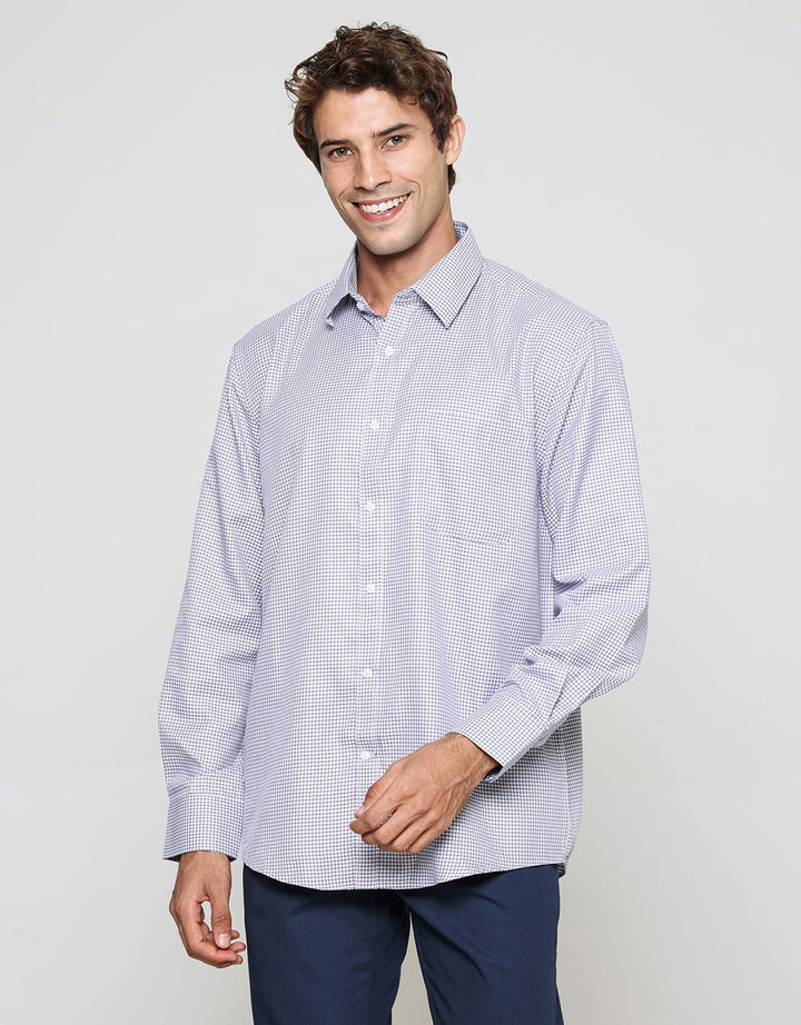 Cole Regular Checks Small Men's Long Sleeve Shirt