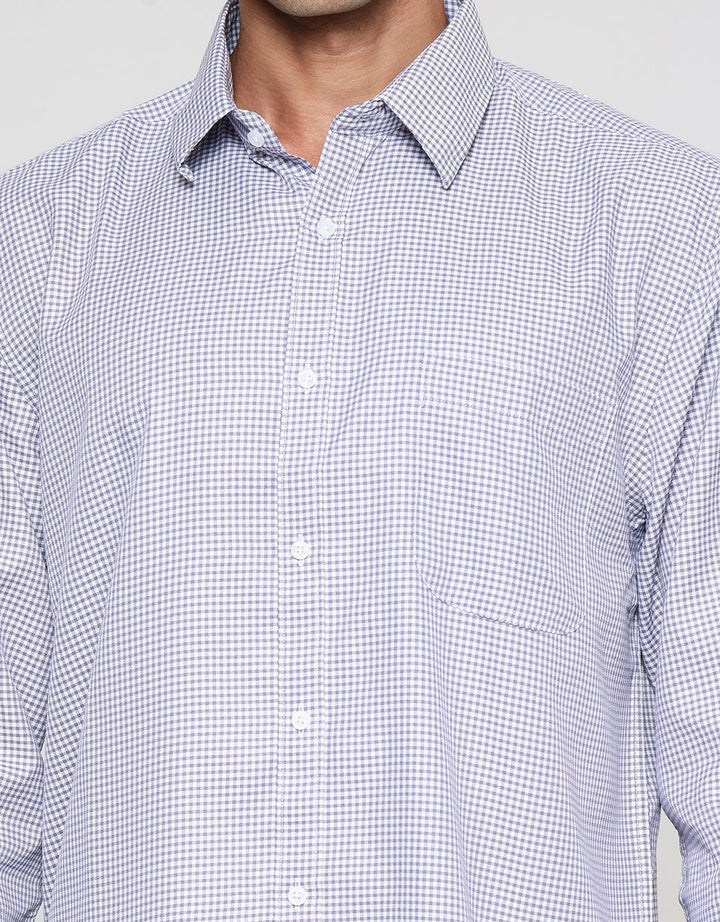 Cole Regular Checks Small Men's Long Sleeve Shirt