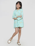 Little M Unicorn Skate Midi Dress Daily Anak Perempuan Fullprint