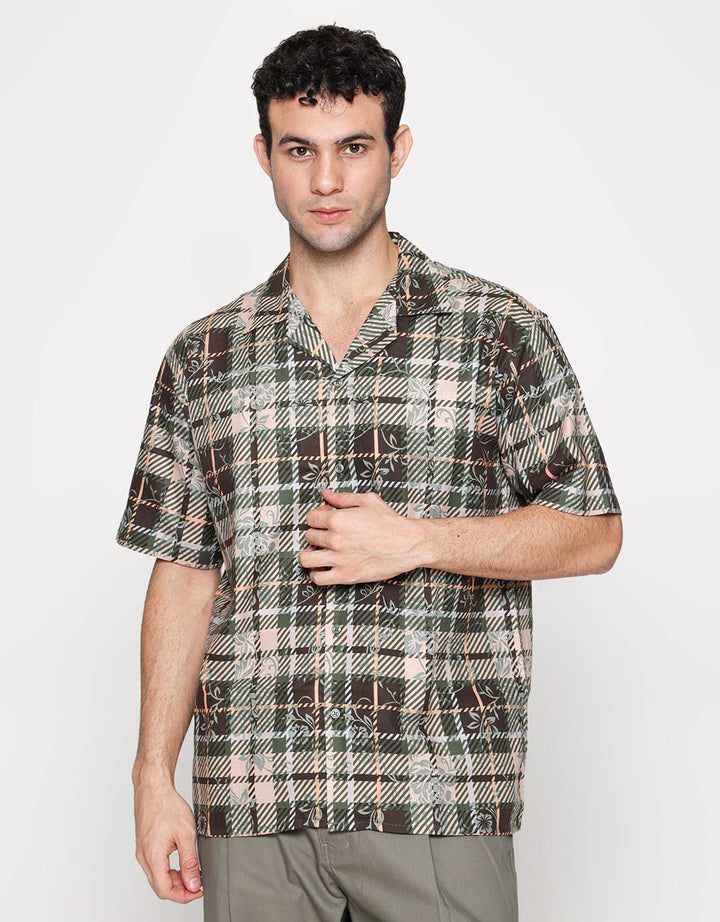 Walrus Kemeja Studio Plaid Print Motif