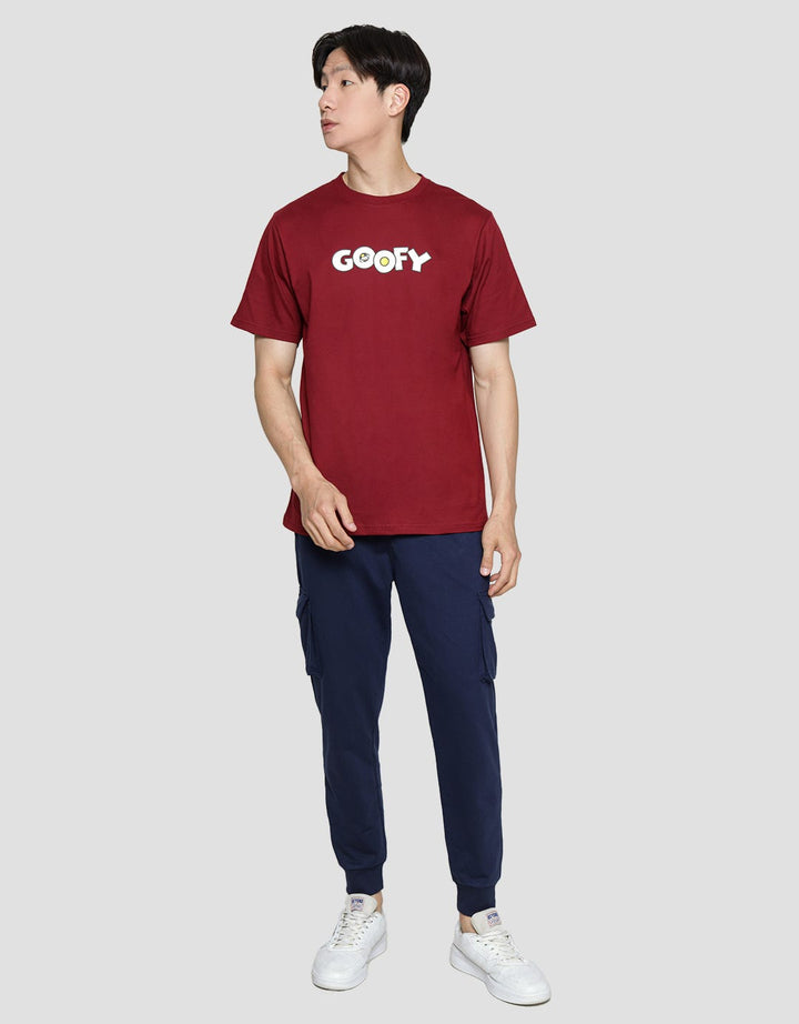 Disney Dancing Goofy Print Kaos Pria