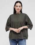 Lois Girl Cotton Blouse Button