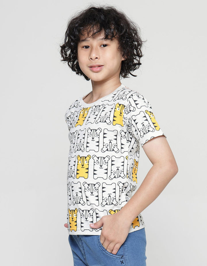 Little M Tiger Fullprint Kaos Anak Laki-laki