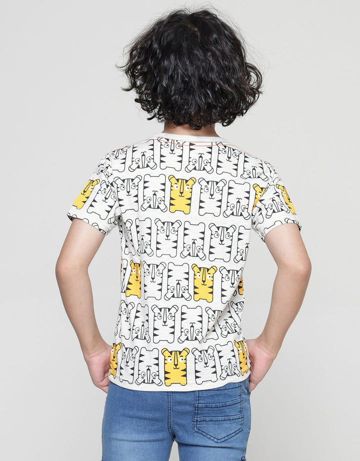 Little M Tiger Fullprint Kaos Anak Laki-laki