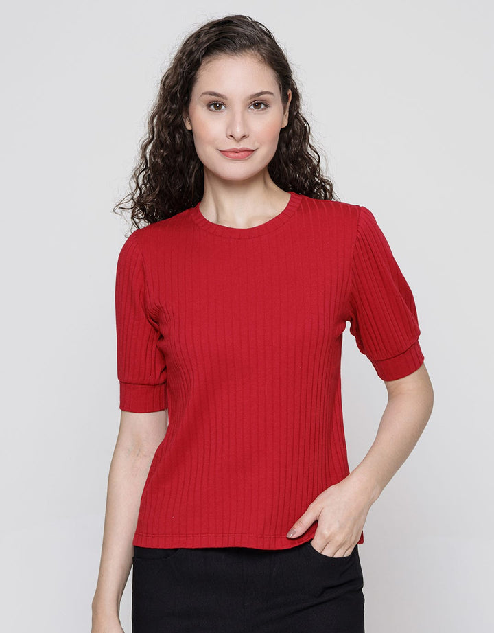 Connexion Rib Puff Sleeve Women's T-Shirt