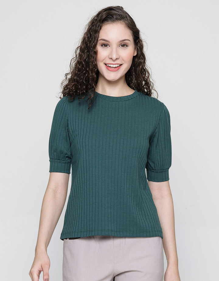 Connexion Rib Puff Sleeve Women's T-Shirt