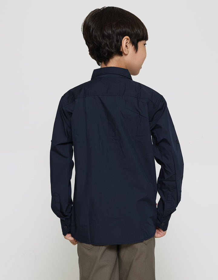 Pingu Basic Kemeja Panjang Anak Laki Laki