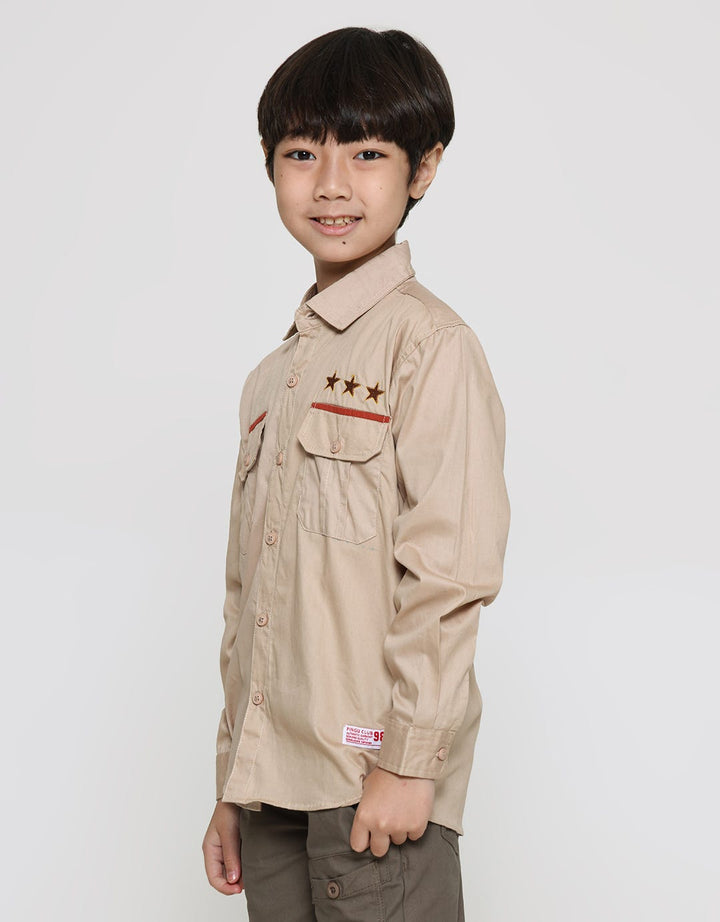Pingu Star Boys Long Sleeve Shirt