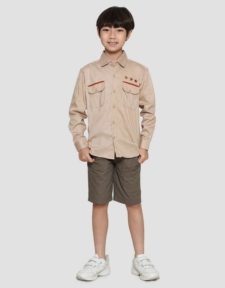 Pingu Star Boys Long Sleeve Shirt