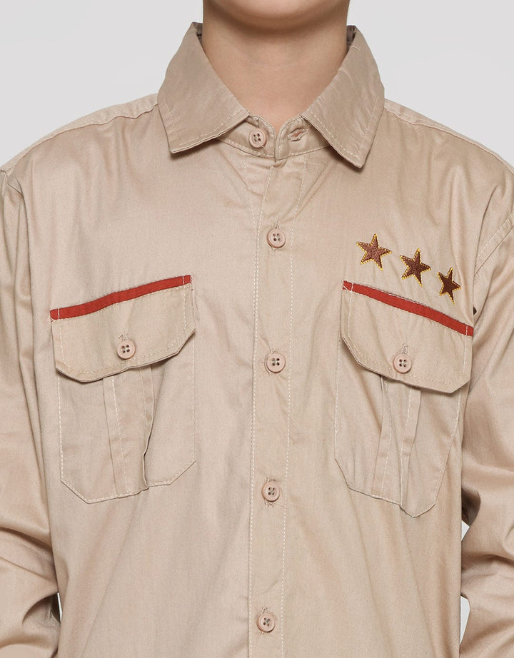 Pingu Star Boys Long Sleeve Shirt