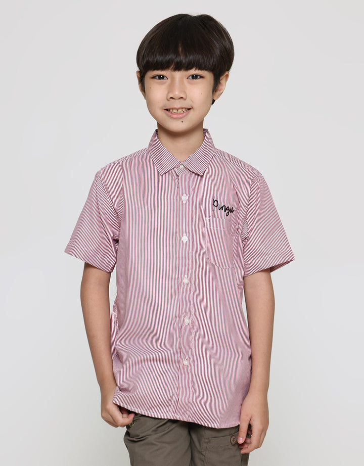 Pingu Stripe Print Boys Shirt