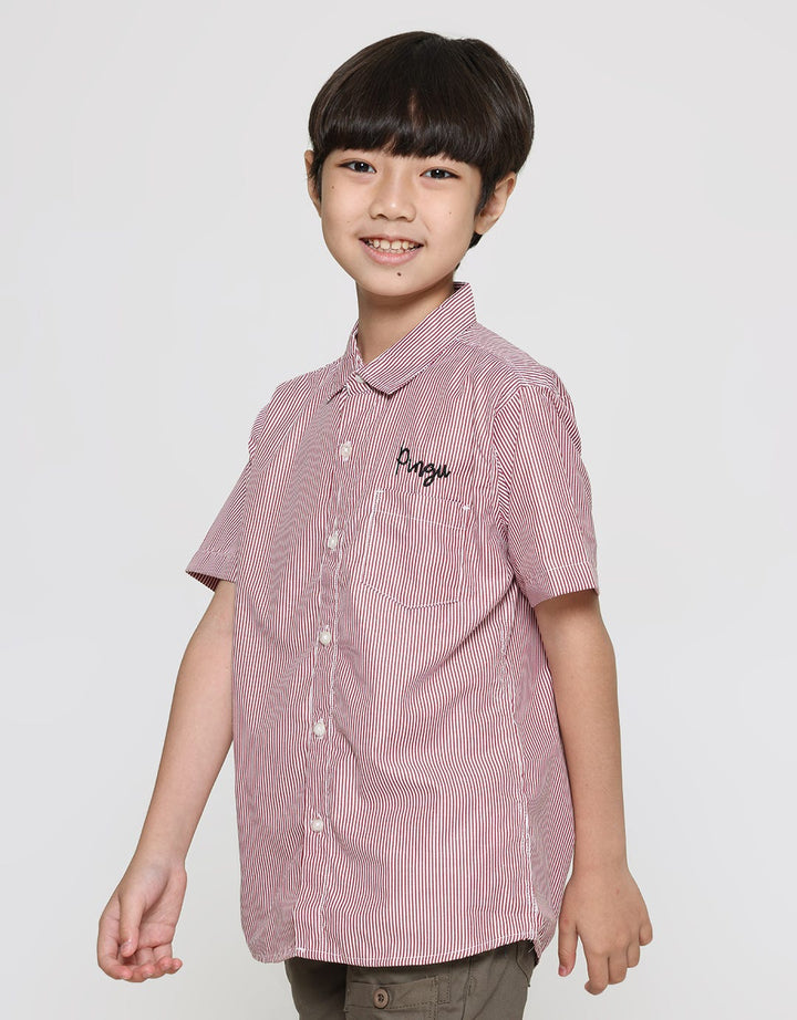 Pingu Stripe Print Boys Shirt