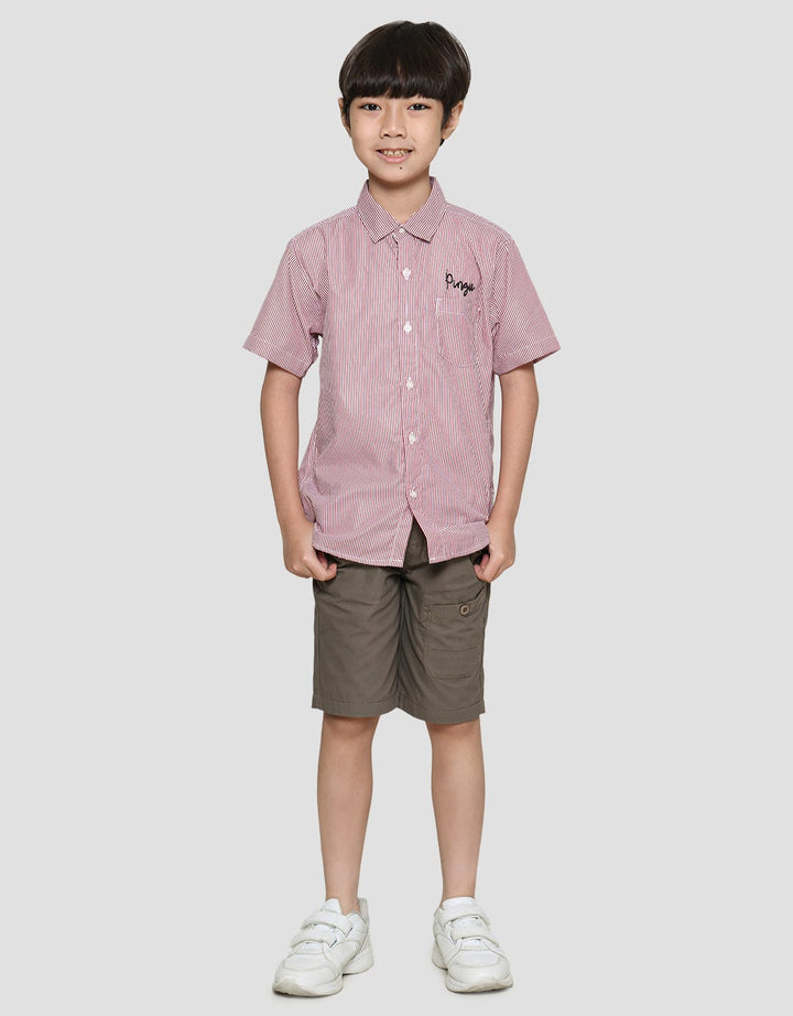 Pingu Stripe Print Boys Shirt