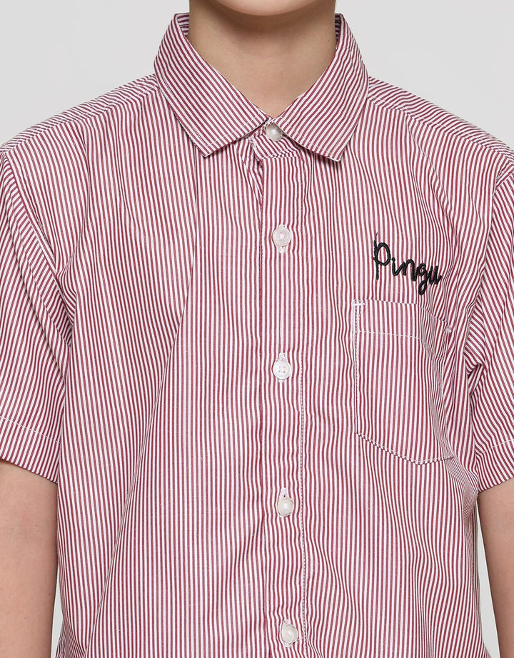 Pingu Stripe Print Boys Shirt